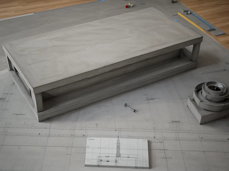 Détail d'un plan de coffrage sur AutoCAD avec cotations de niveaux