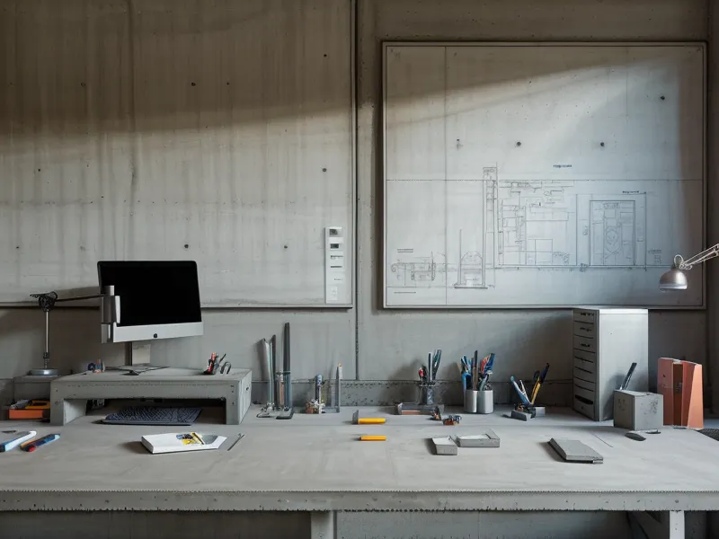 Bordereau de ferraillage et plan AutoCAD ouverts côte à côte sur un bureau de dessin technique